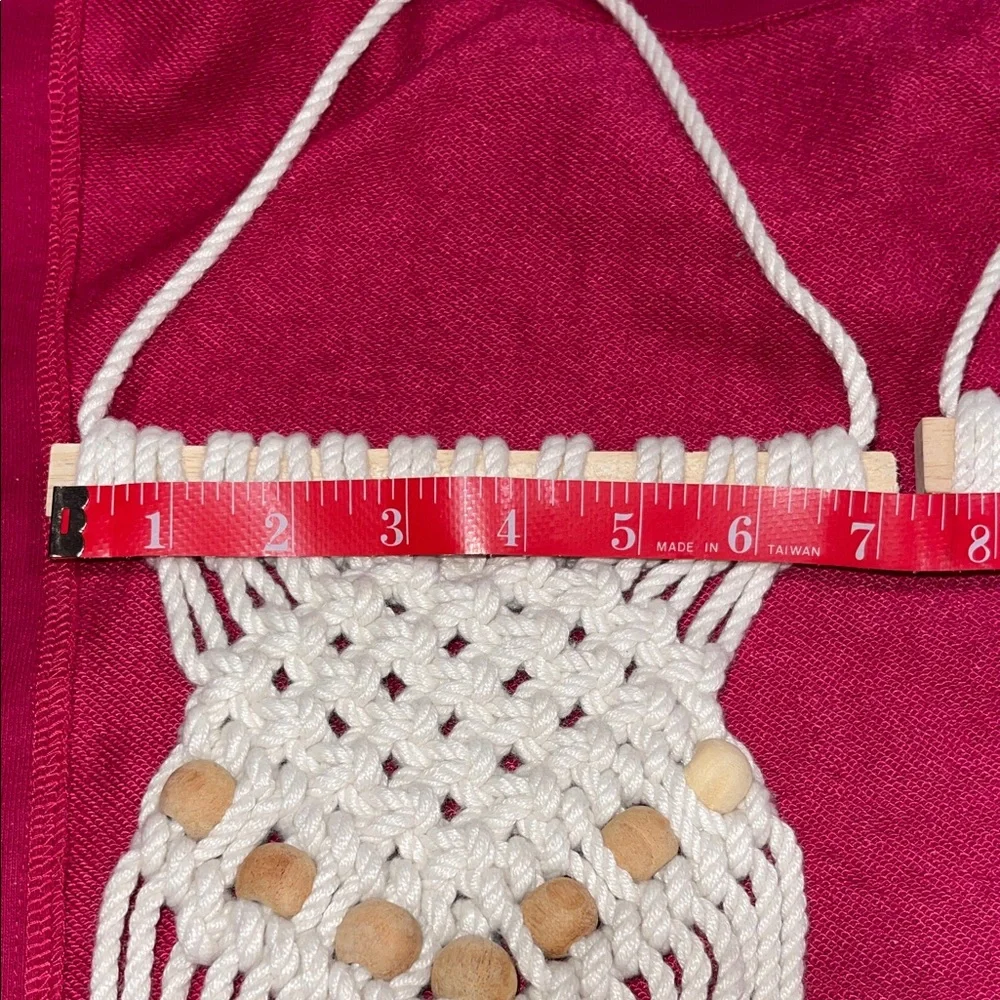 Elegant Cream Macrame Wall Tapestry