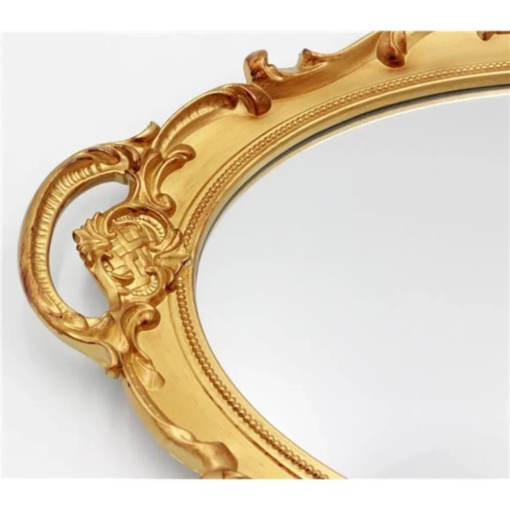 14.5 x 10 inchs Small Oval Antique Decorative Wall Mirror Vintage