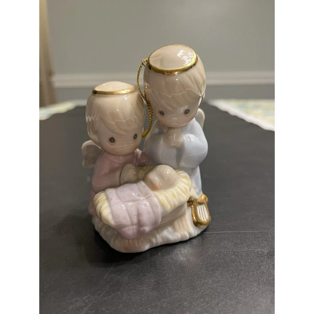 Precious Moments HOLY FAMILY porcelain Nativity ornament Figurine
