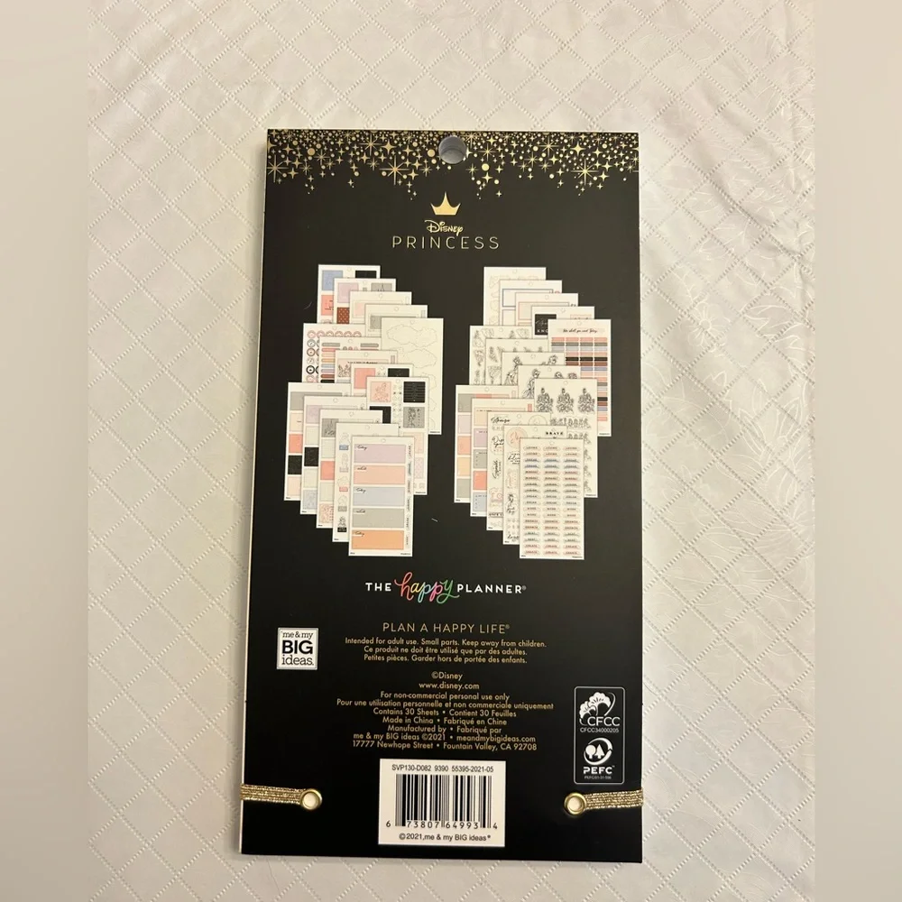 NWT The Happy Planner 660 Disney Princesses Sticker Value Pack Book for Planners