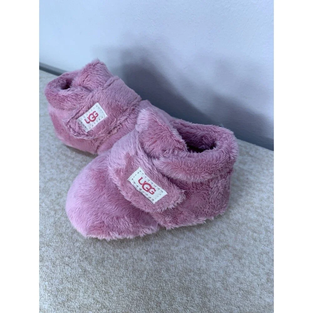UGG Baby Girl Pink Bixbee Boot Slippers 11034971 Size 02/03