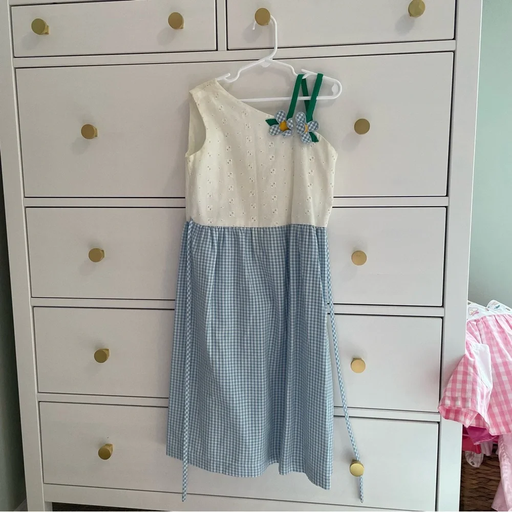 Florence Eisman Floral Eyelet Vintage Dress Size 7