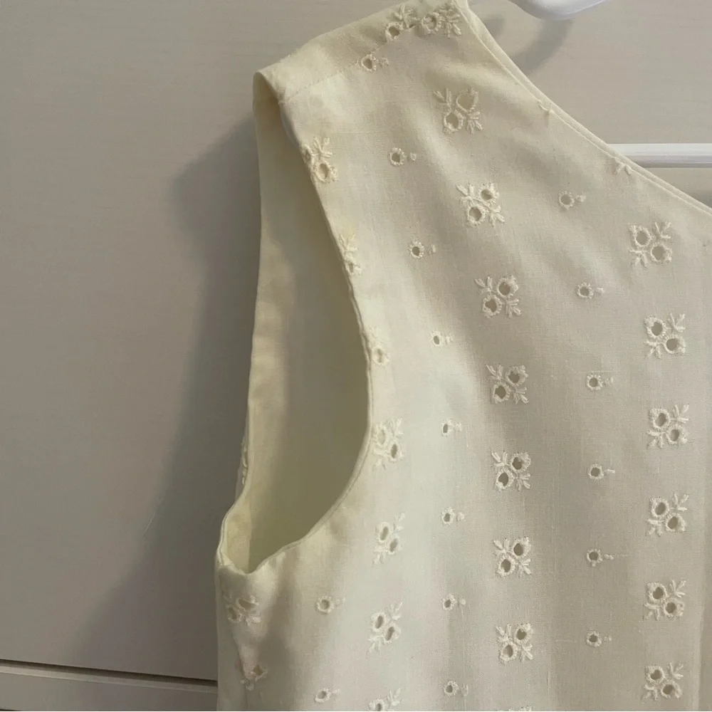 Florence Eisman Floral Eyelet Vintage Dress Size 7