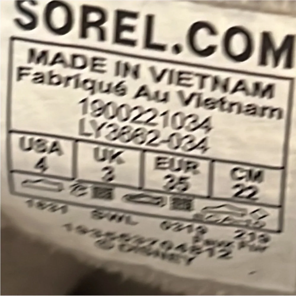 Sorel authentic signature