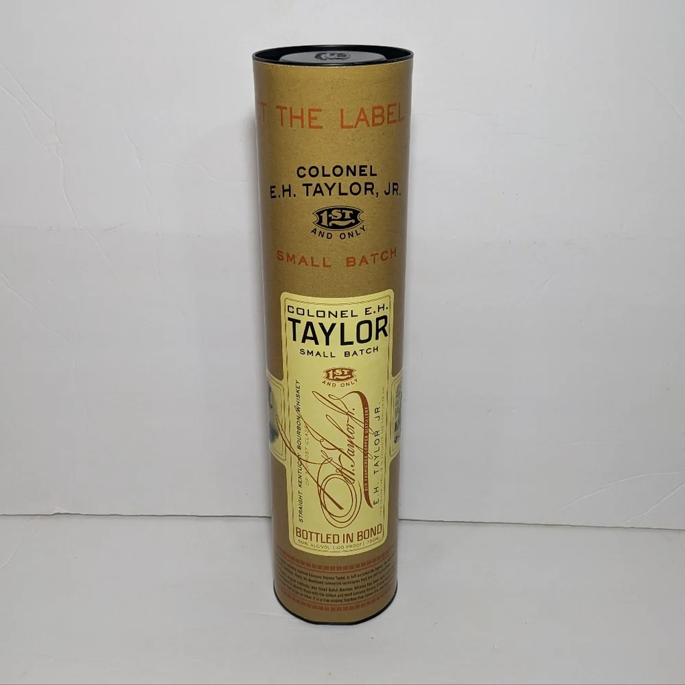 Colonel E. H. Taylor Bourbon Whiskey Bottle with box