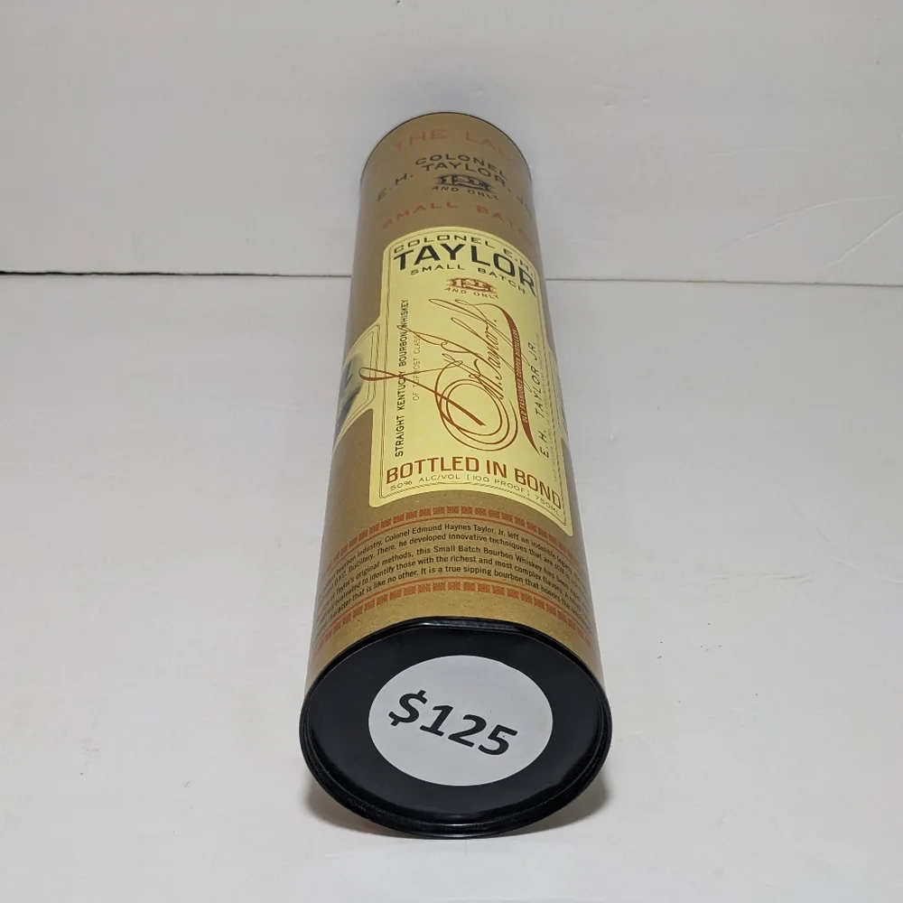 Colonel E. H. Taylor Bourbon Whiskey Bottle with box