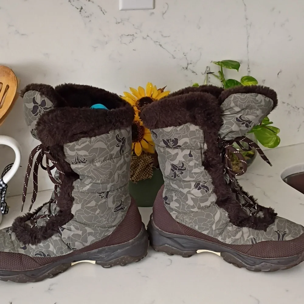The North Face cozy boots