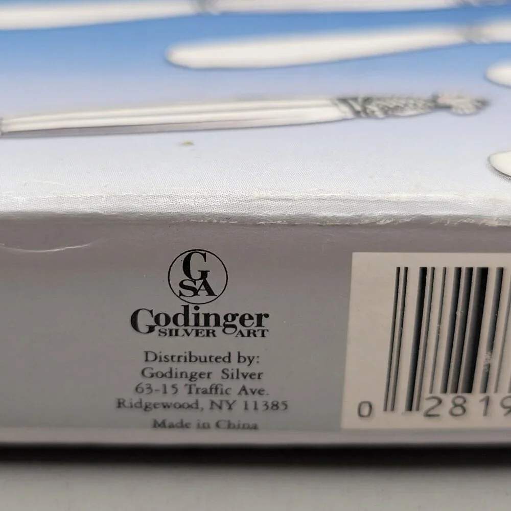 Godinger Silver Plated Pineapple Design Pate Knife Set Of 6