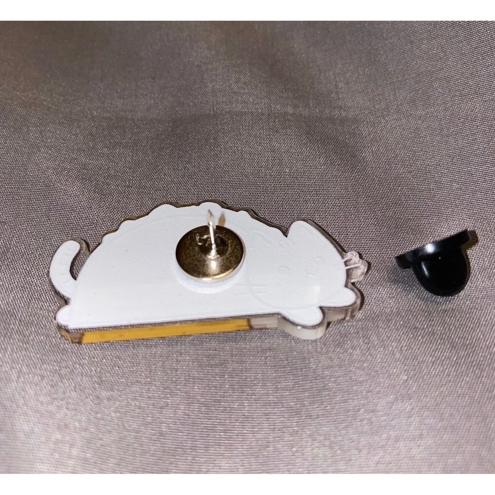 Tacocat Acrylic backpack Pin, Palindrome, tacocat spelled backwards is tacocat