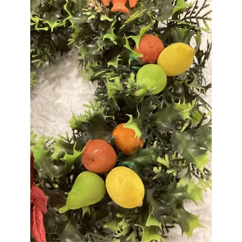 Vintage Christmas Kitschy Wreath