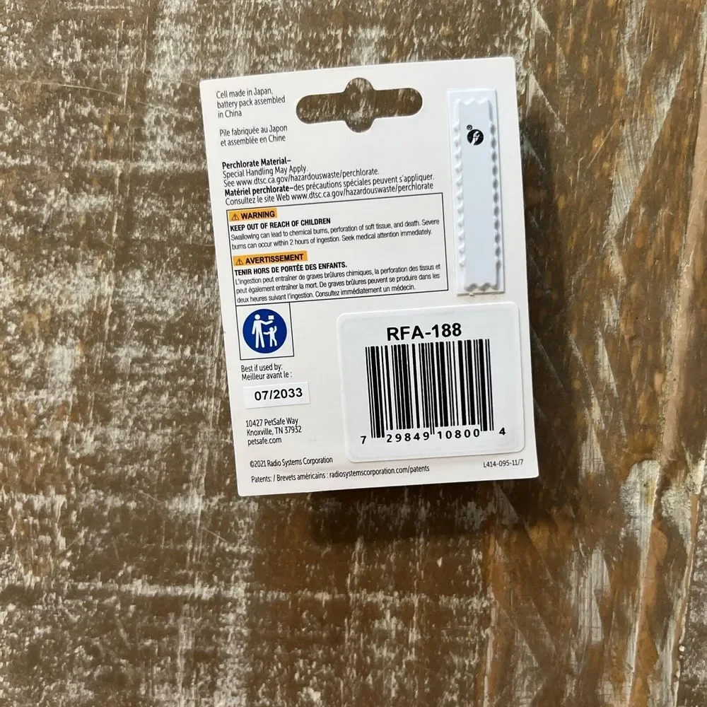 ⭐️PetSafe RFA-188‎ 8v Lithium Battery #8004
