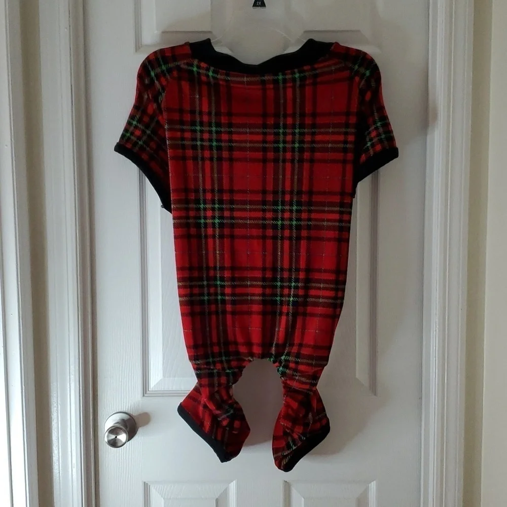 🌼Plaid Pajamas /Outfit for your Furbaby Size XL
