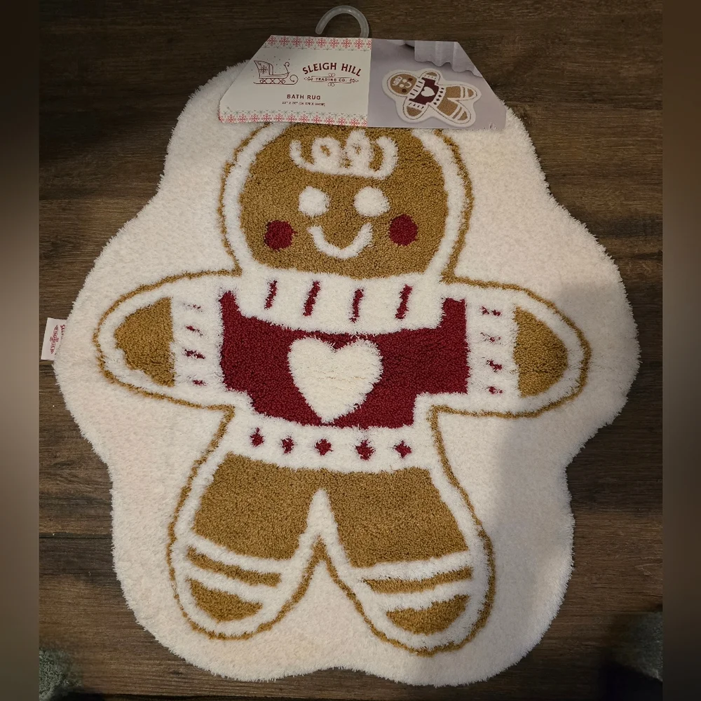 Gingerbread Man Bath Rug