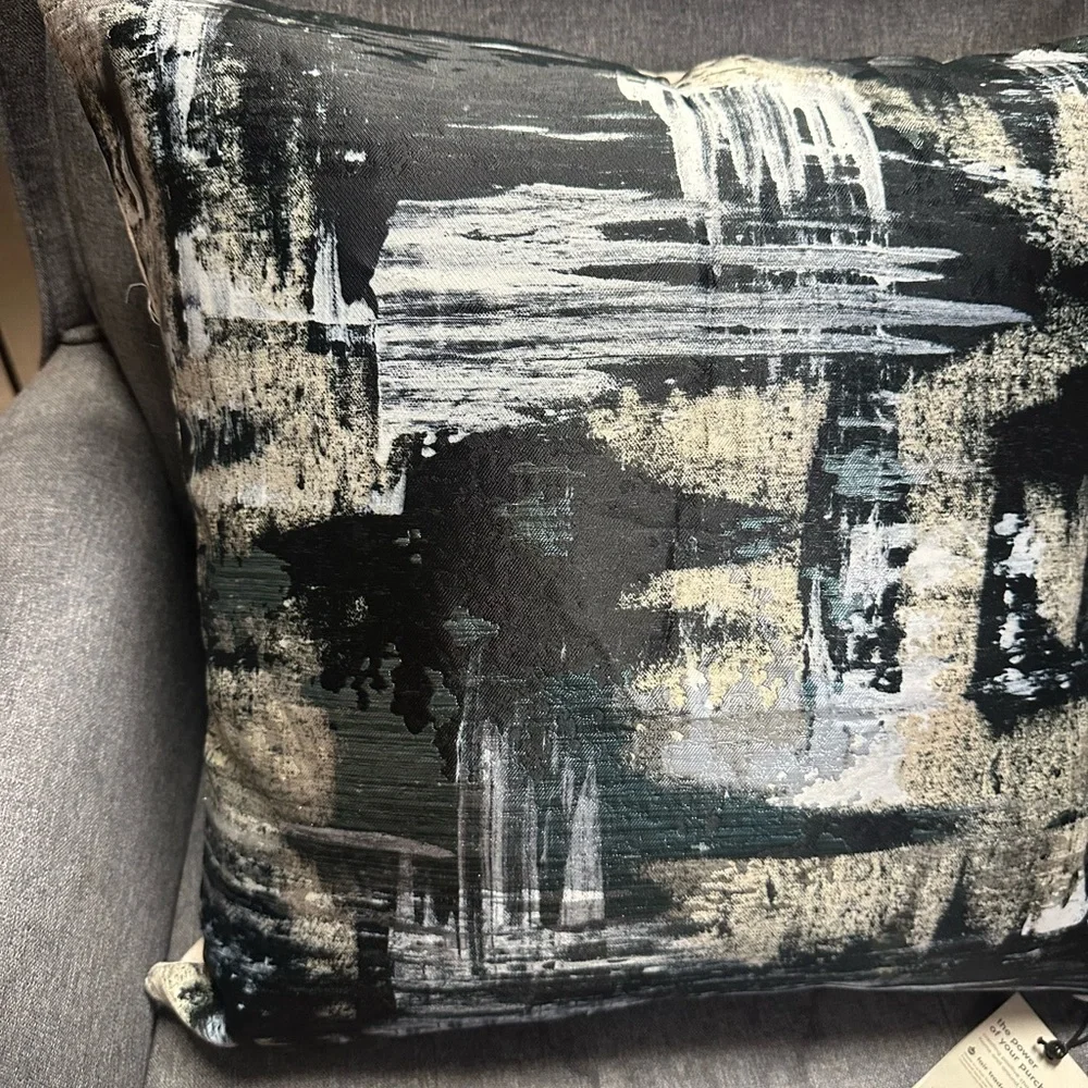 West Elm Painterly Brocade Cushion Cover