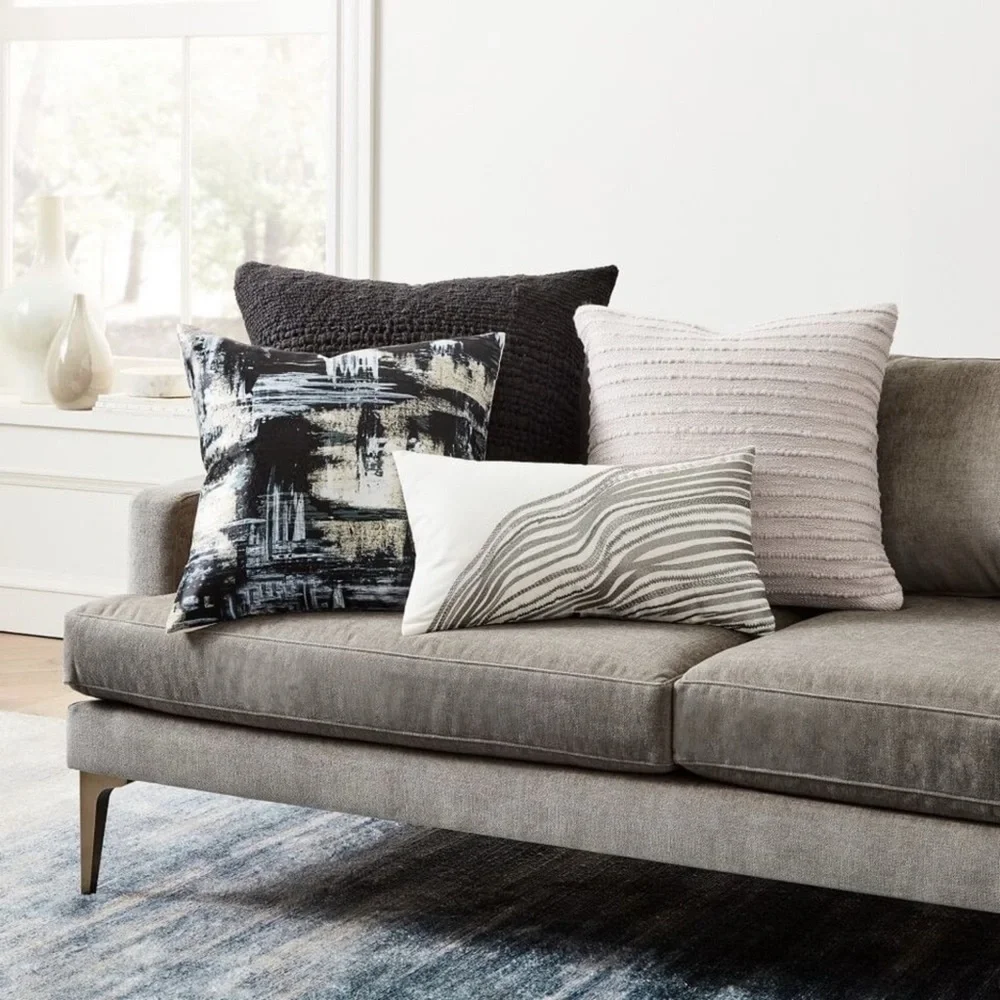 West Elm Painterly Brocade Cushion Cover