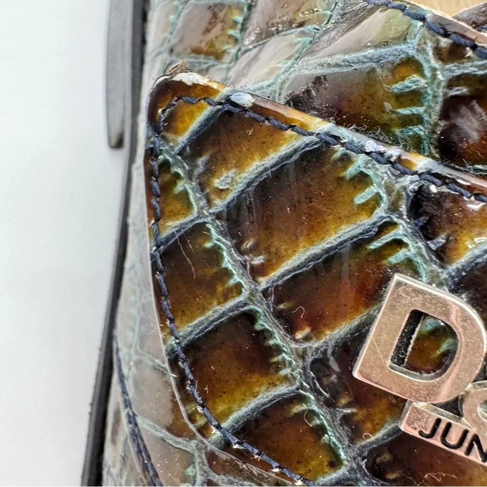 Dolce & Gabbana Junior Loafers Croc Brown EU 40 US‎ 6 Women 7.5