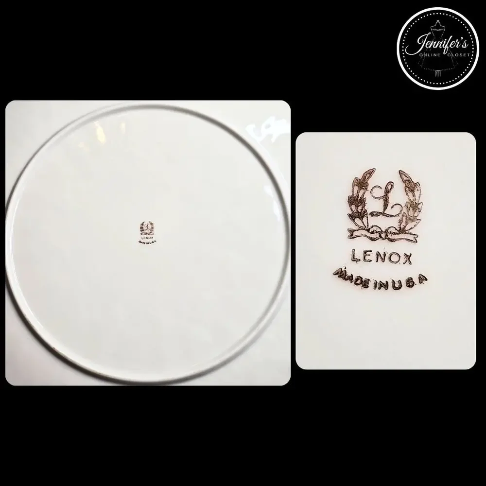 Lenox Vintage Ivory Chateau Collection Center Handle Serving Tray