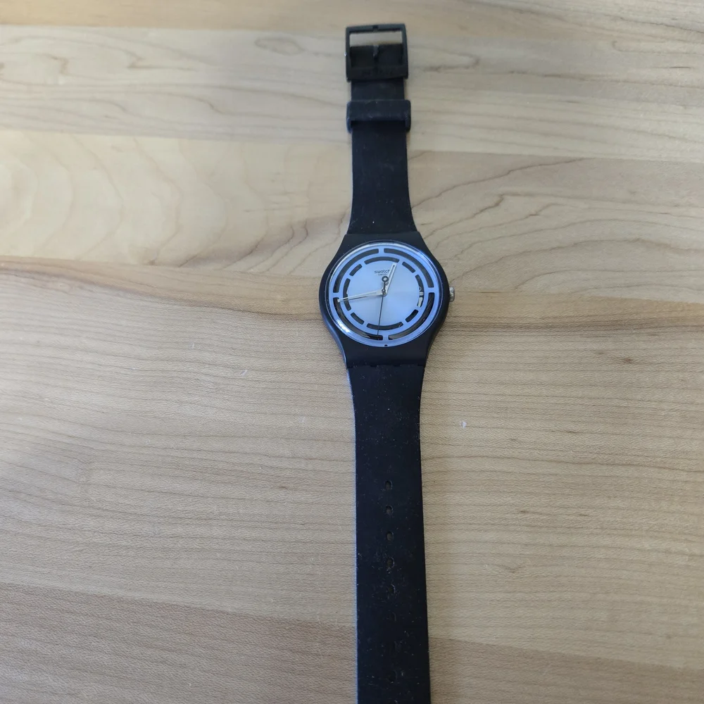 Swatch Blue and Black Smartwatch