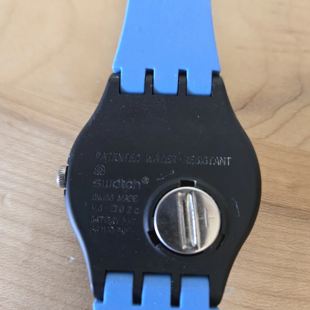 Swatch Blue and Black Smartwatch