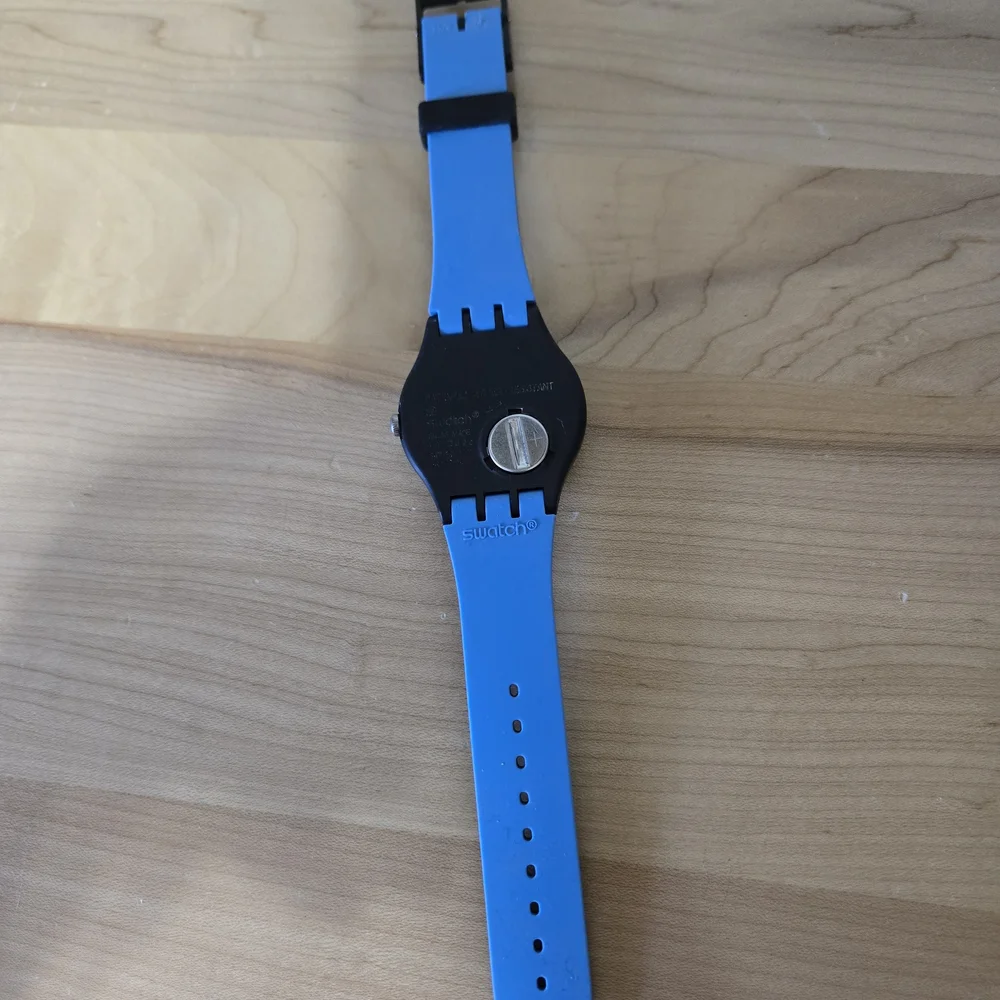 Swatch Blue and Black Smartwatch