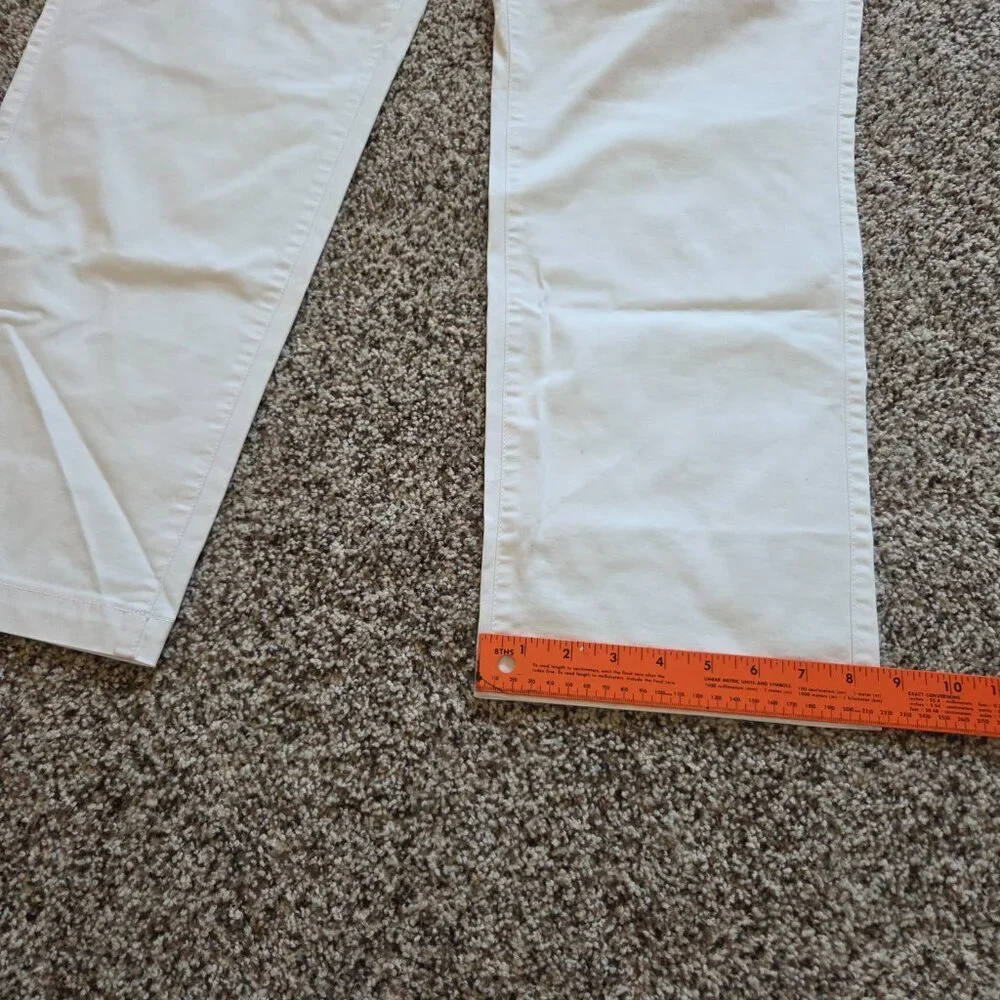 Cutter and Buck Voyager Chino Pants Mens 38x30 White Preppy Tenniscore New NWT