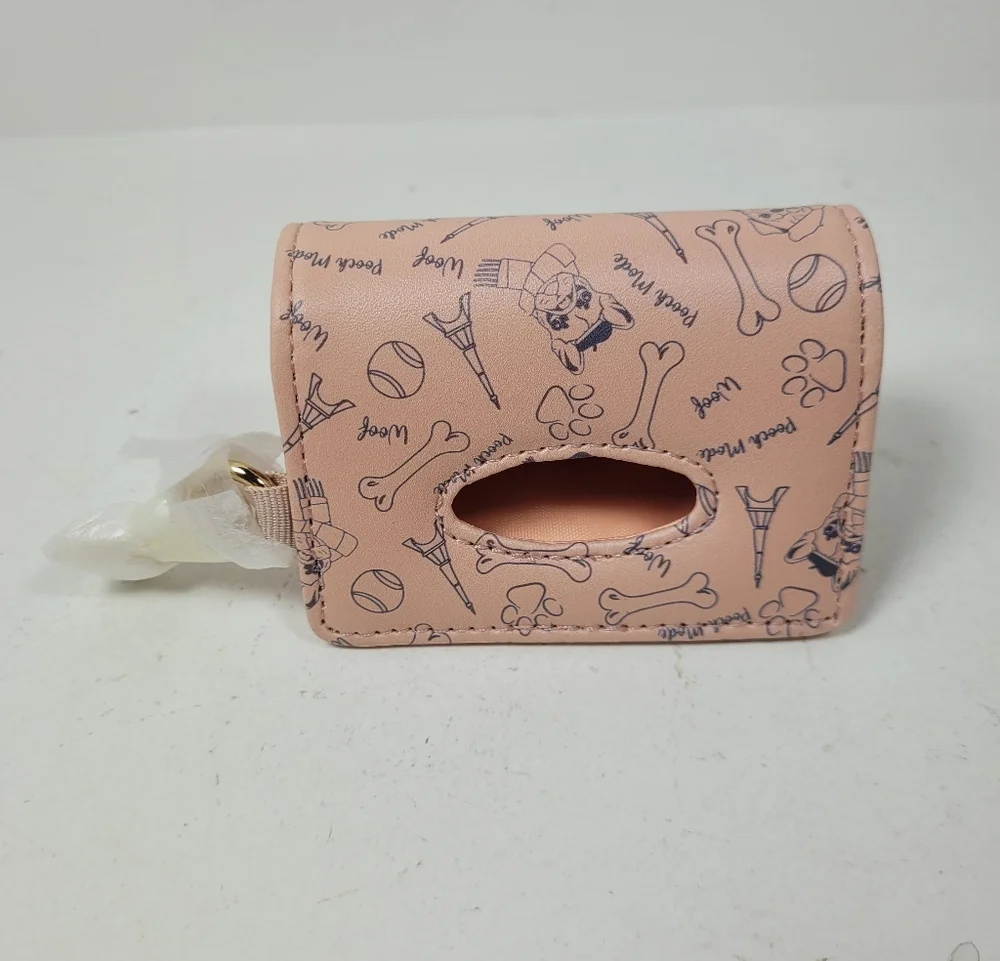 Pink Dog Waste Bag Holder
