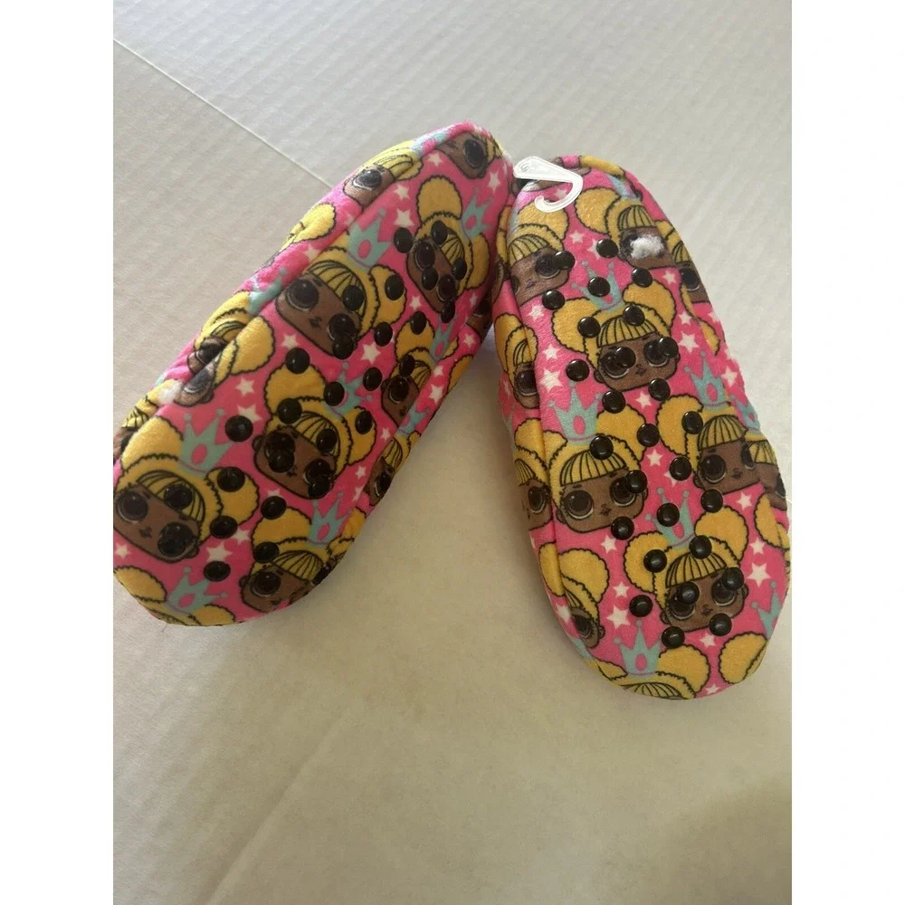 LOL SURPRISE BABBA Slippers‎ Fuzzy Sherpa S/M Shoe Size 8 - 13  New Pink