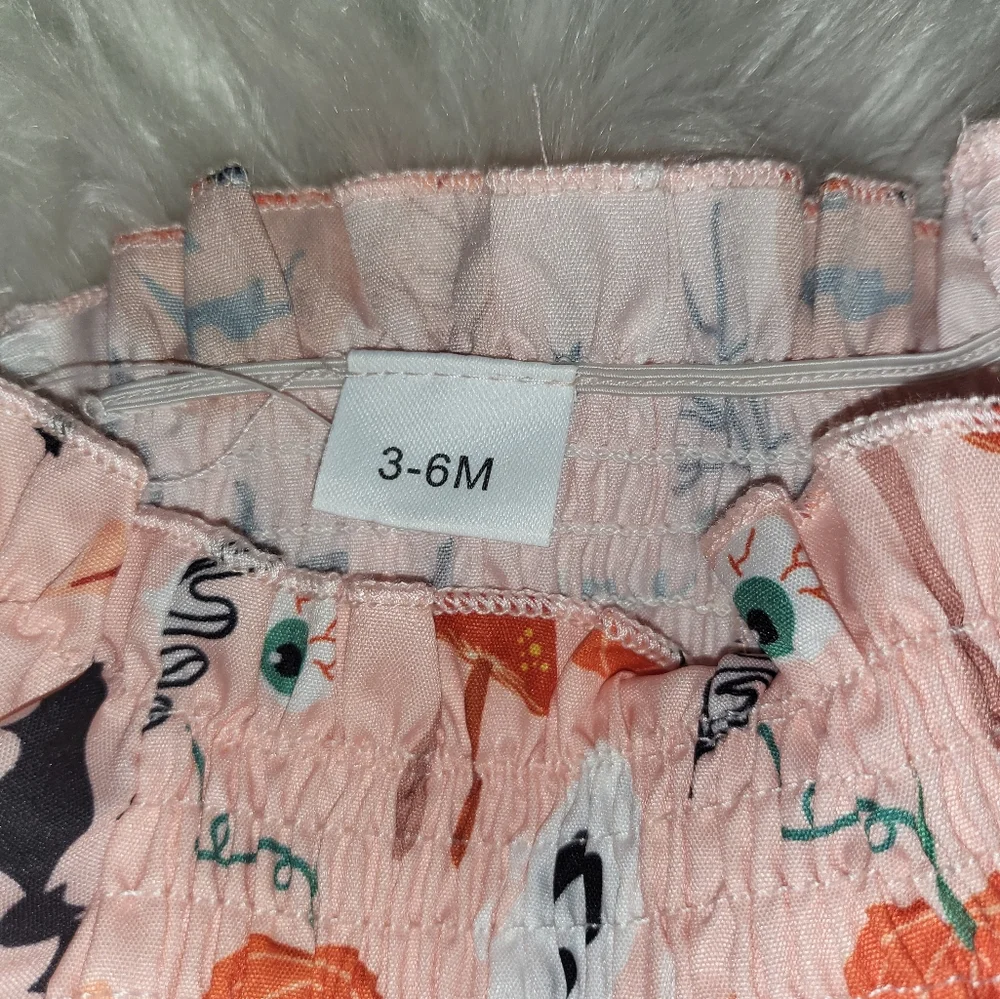 Halloween Pumpkin and Ghost Print Baby Bloomers