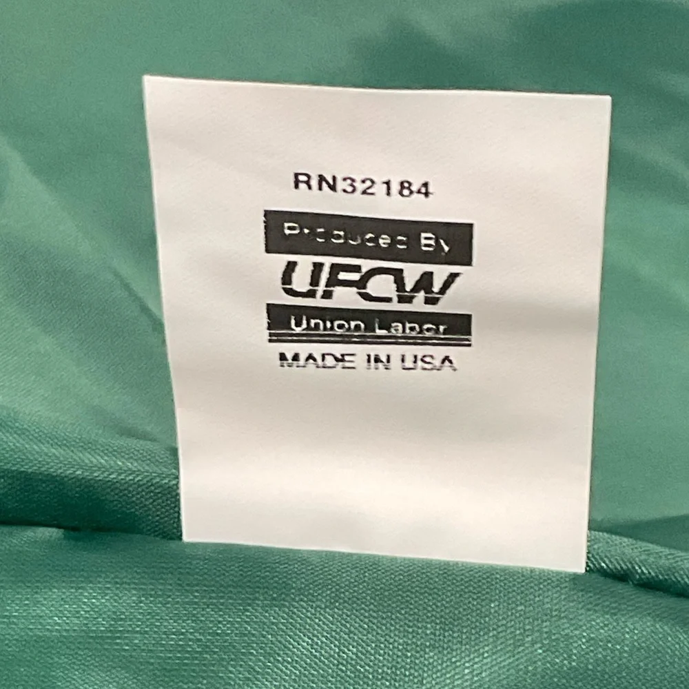 Vintage King Louie Full Zip Jacket Tan / Green XL