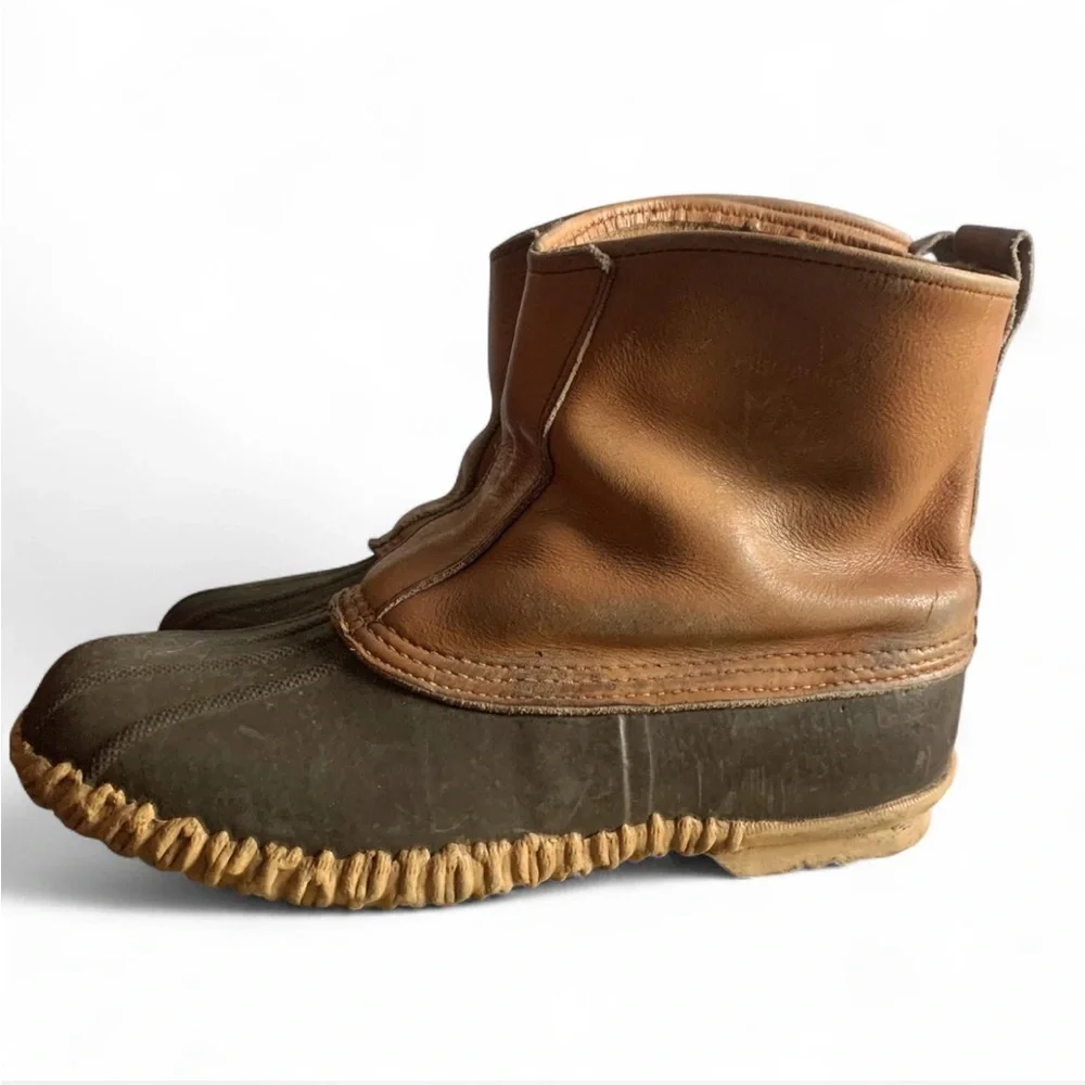 Vintage Sorel Fishhawk 70s Style Canadian Duck Boot Pull On Size 12