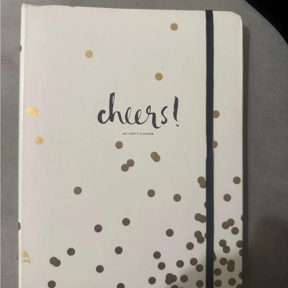 KATE SPADE ♠️ GOLD CONFETTI DOT PARTY PLANNER