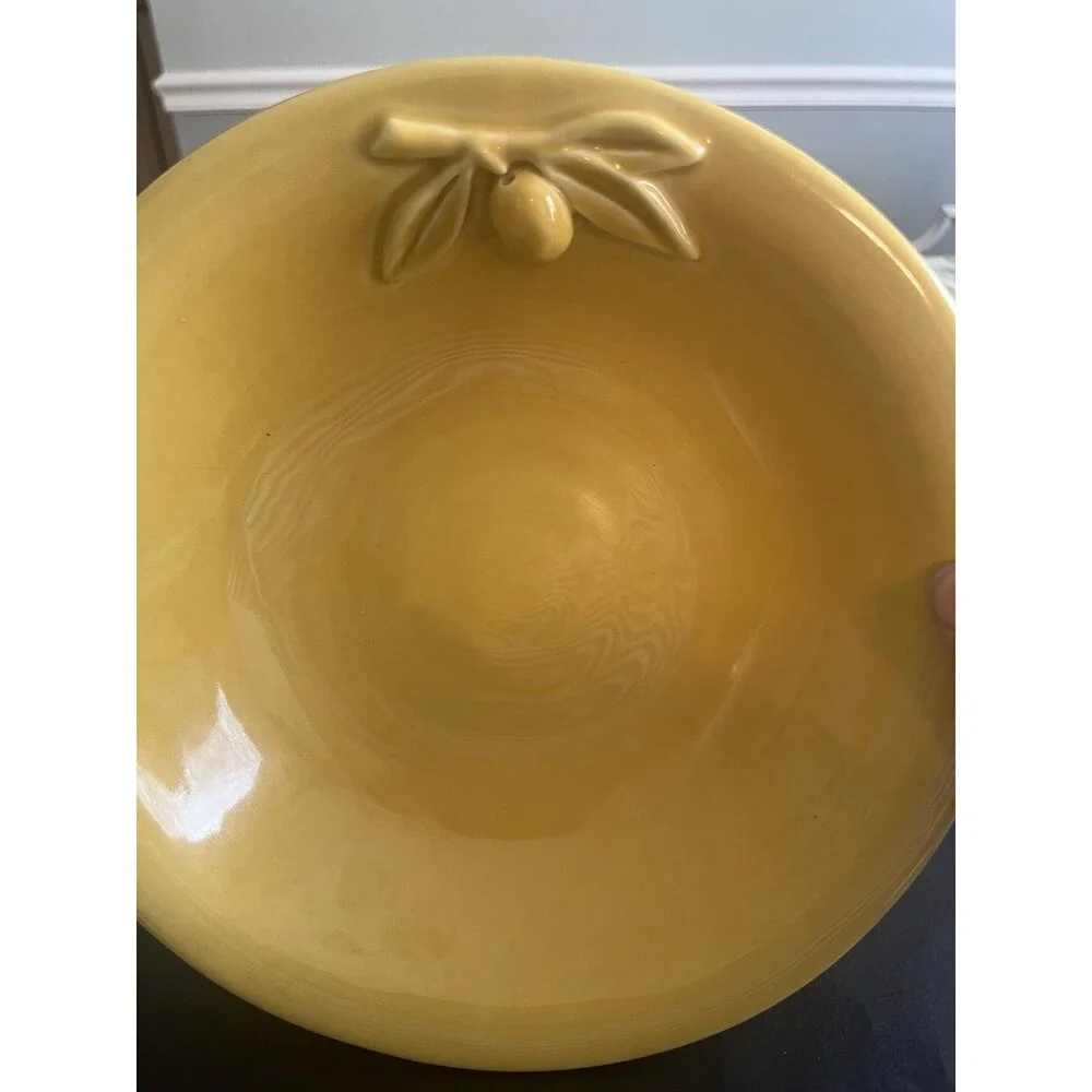 Williams Sonoma Olive Harvest Gold Serving Bowl