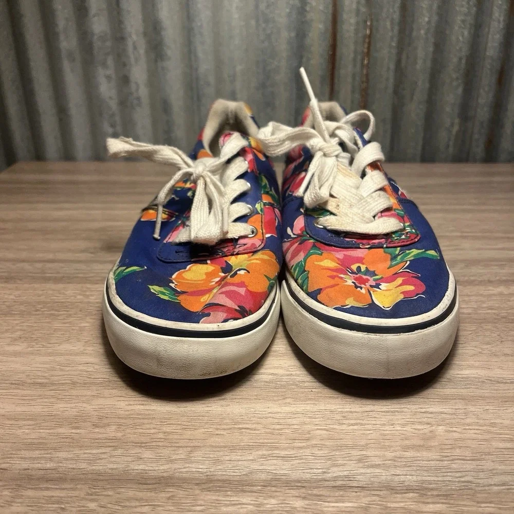 Polo Ralph‎ Lauren Women's Floral Sneakers Shoes US 4.5