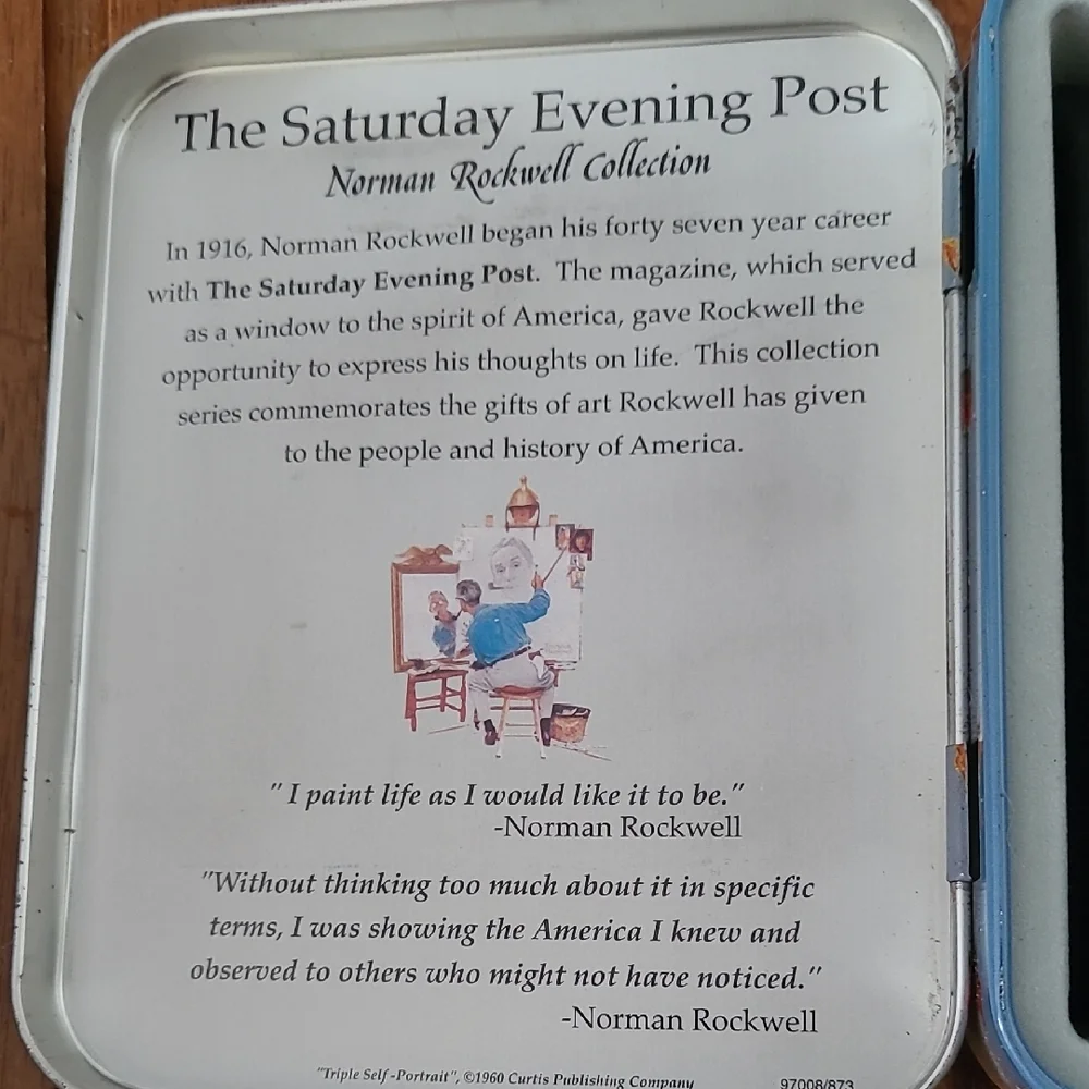 Norman Rockwell illustration inside