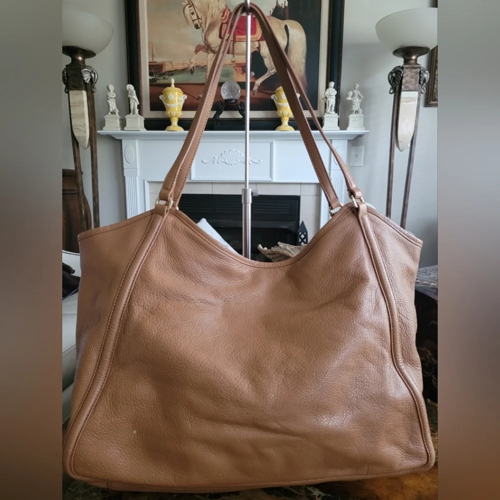 Tory Burch Tan Leather Tote Bag