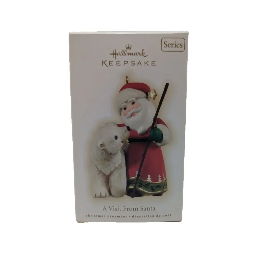 Hallmark Polar Bear #1 Ornament First in Series 2009 A VISIT FROM‎ SANTA