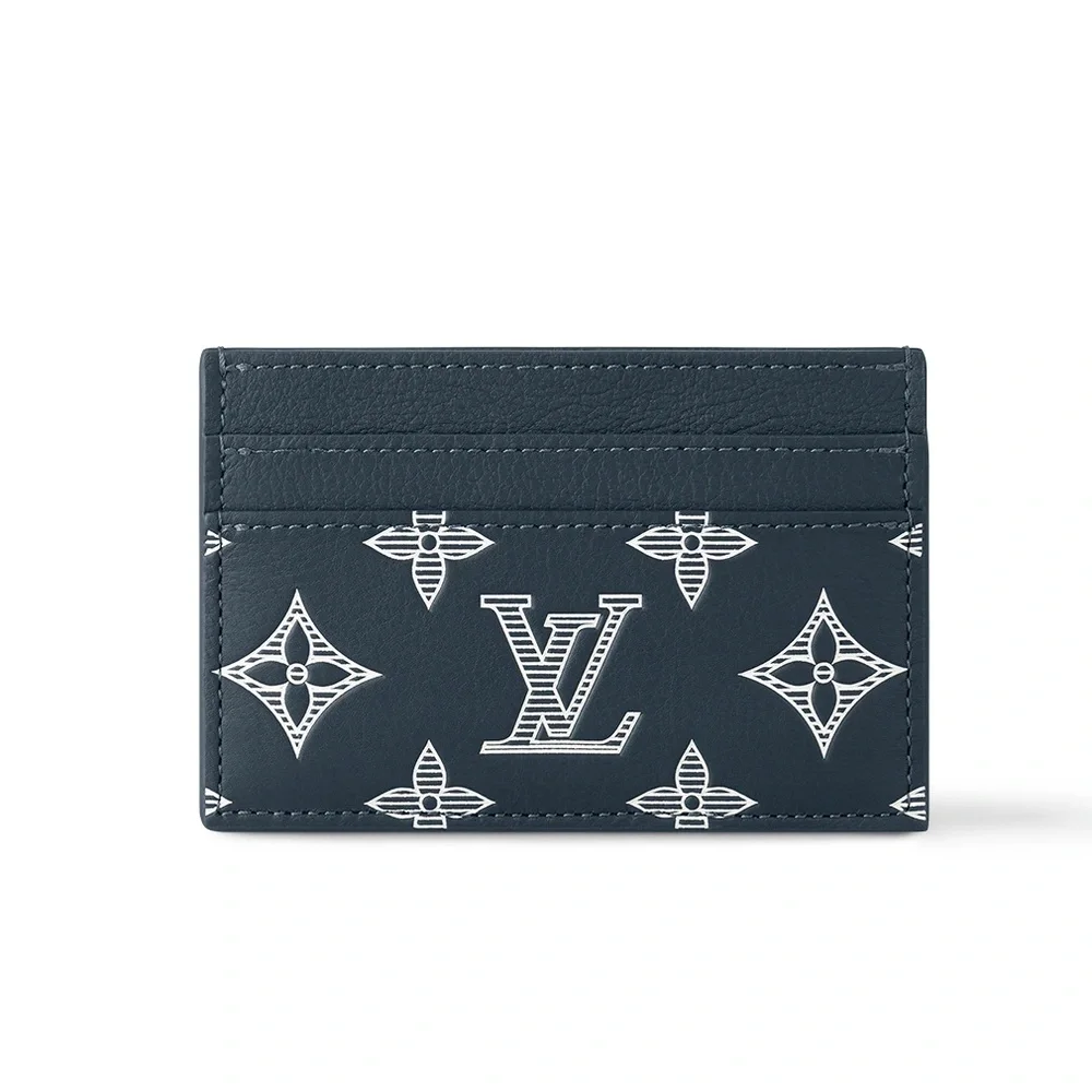 ONE DAY SALE✨ Louis Vuitton Dark Blue Monogram shadow double Card Holder