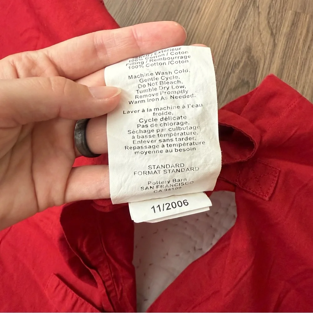 Pottery Barn classic red