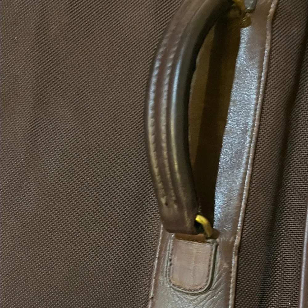 Coach Elegant Brown Leather Briefcase
