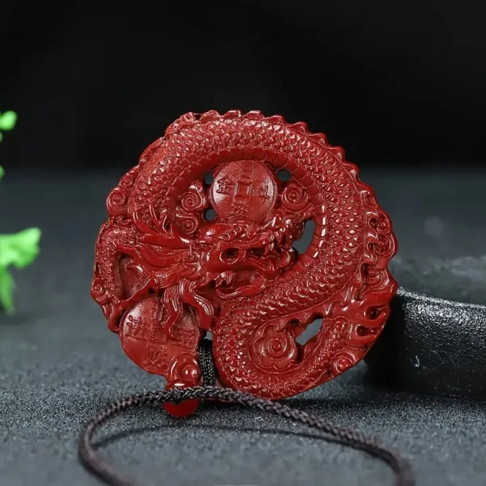 Earth Art hand crafted artisan carved cinnabar