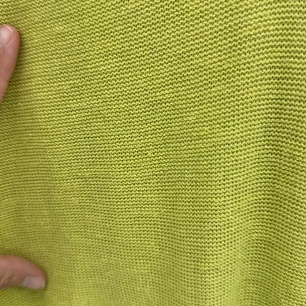 Free People Optimistic Linen Blend Sweater Lime Green Size XS