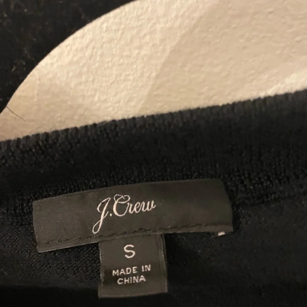 J. Crew Women's Black Crew Neck Sweater