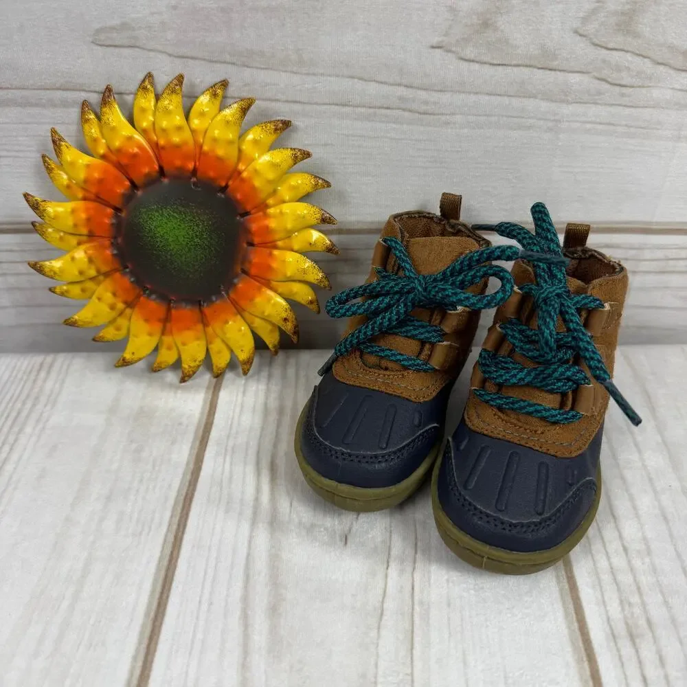 OshKosh B'Gosh Toddler Boots Brown Blue Duck Boot 5C‎
