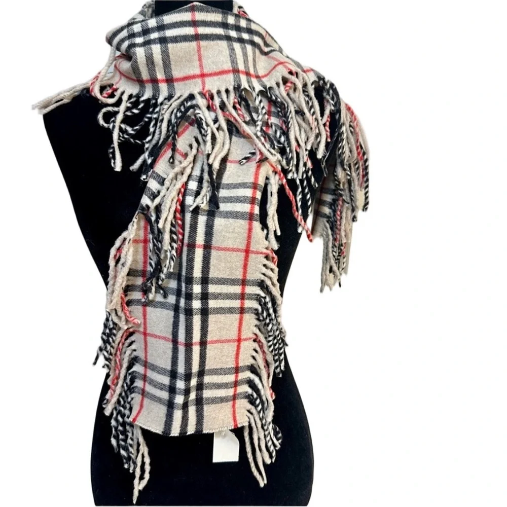 2 Options- Burberry Happy Fringes Scarf