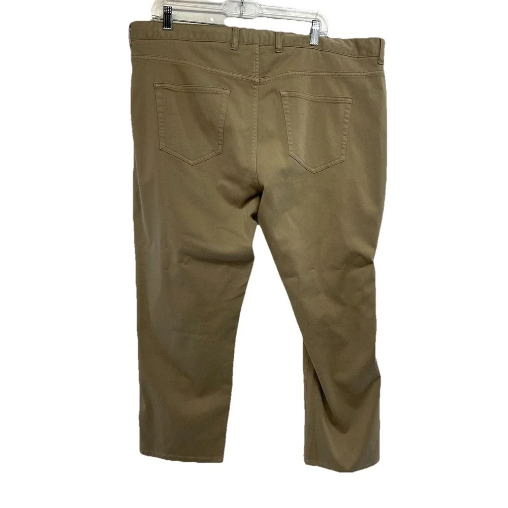 Peter Millar Mens Sz 40 x 26 Beige Khaki Flat Front Pant (CC12)