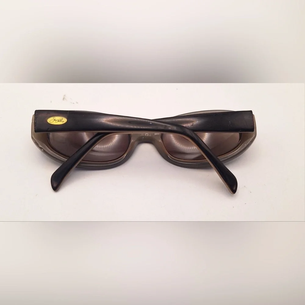 Joan Collins 9984 Black Oval Sunglasses Frames Only