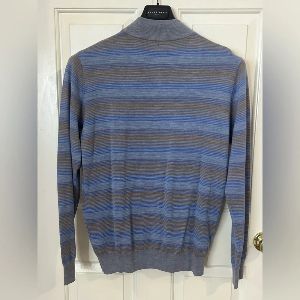 Peter Millar Men’s Medium 1/4 Zip Legend Wool Sweater