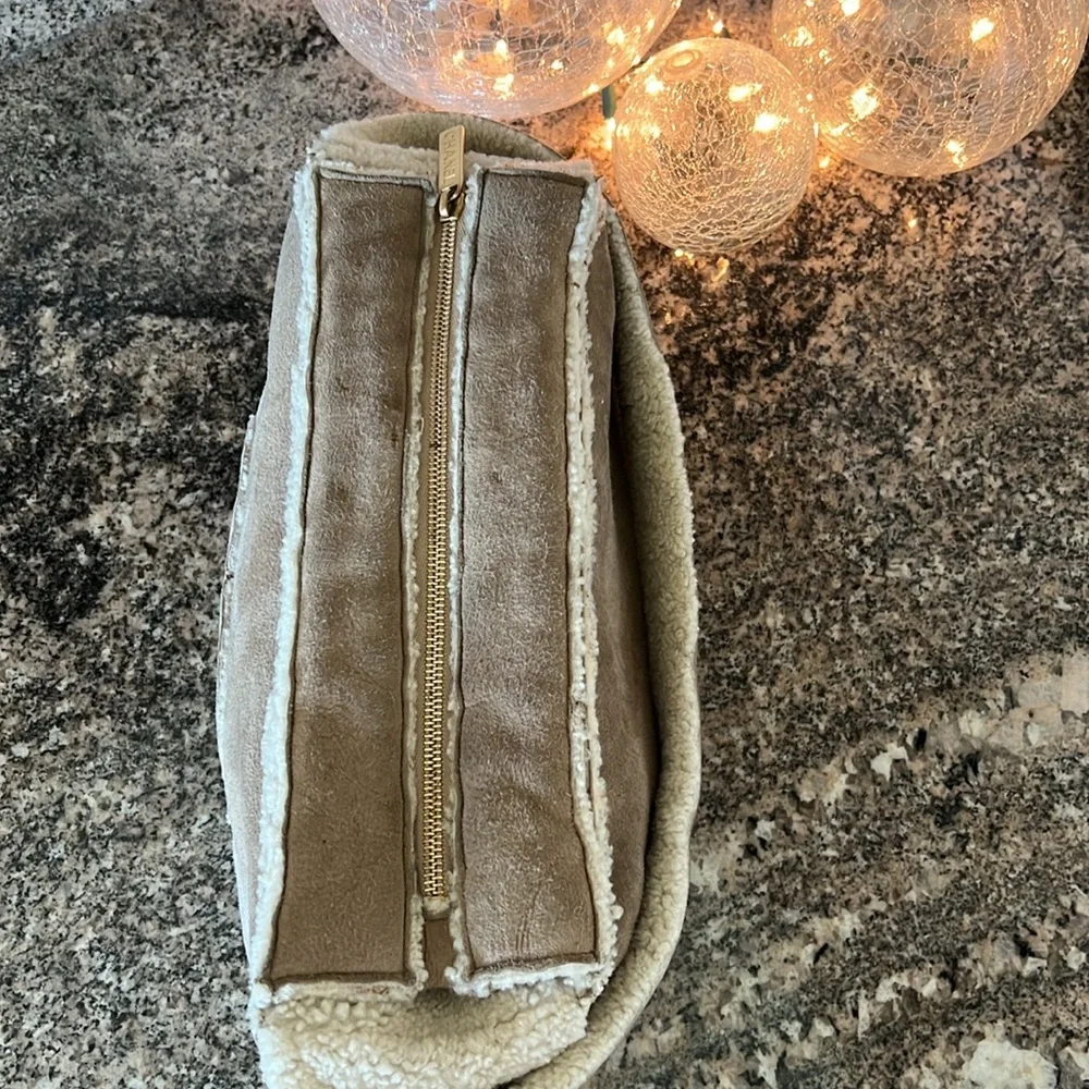 Chanel Vintage Shearling CC Hobo