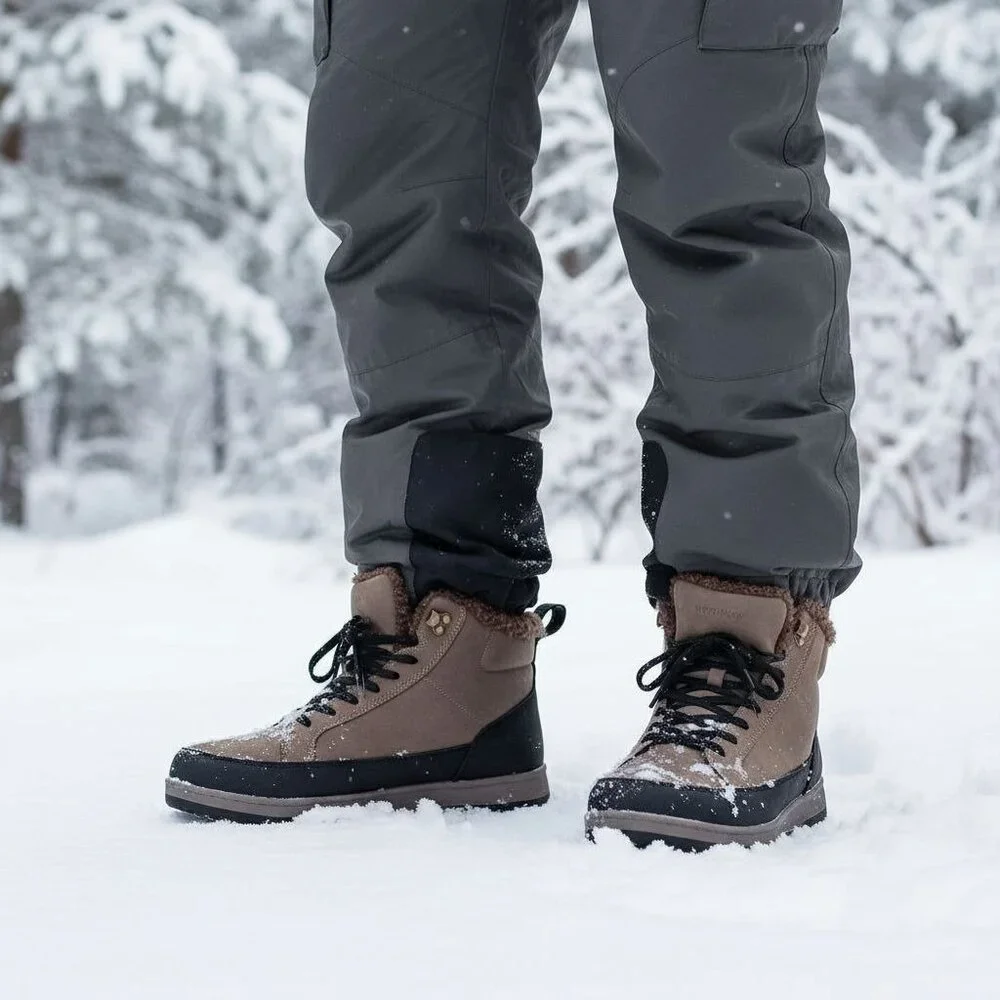 Weatherproof 13 Men Winter Boots Logjam Shearling Lace-up Outdoor Snow Shoes