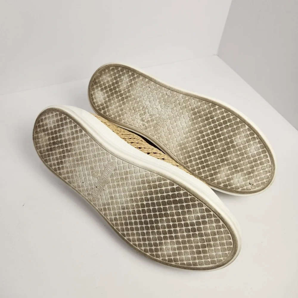 Charles David Sport Women's Raffia Platform Casual Sneakers Tan Size 7.5M